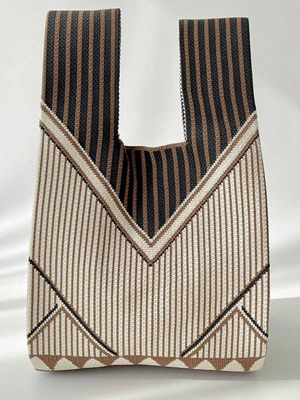 Stripe Woven Bag