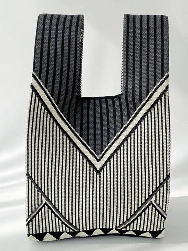 Stripe Woven Bag