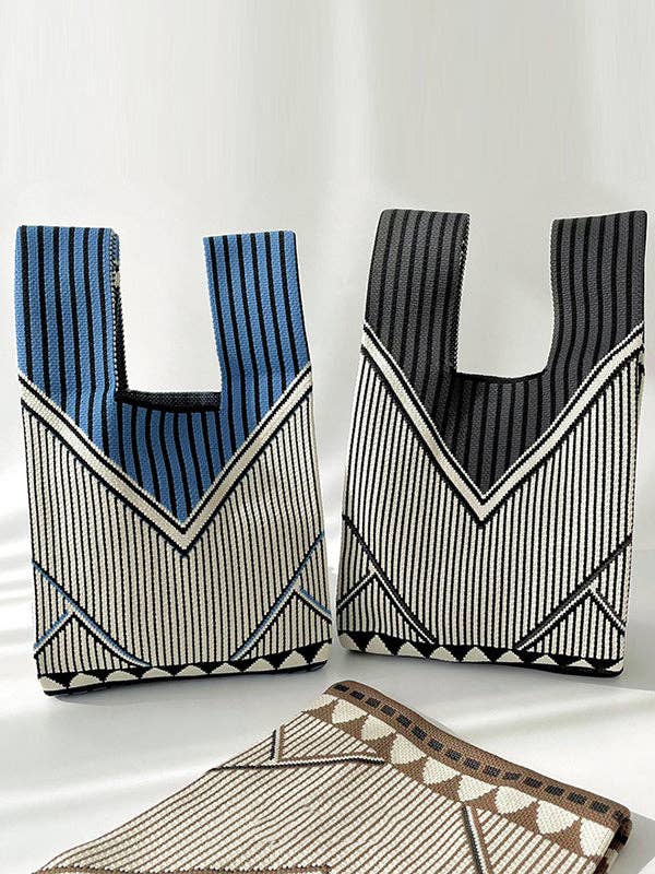 Stripe Woven Bag