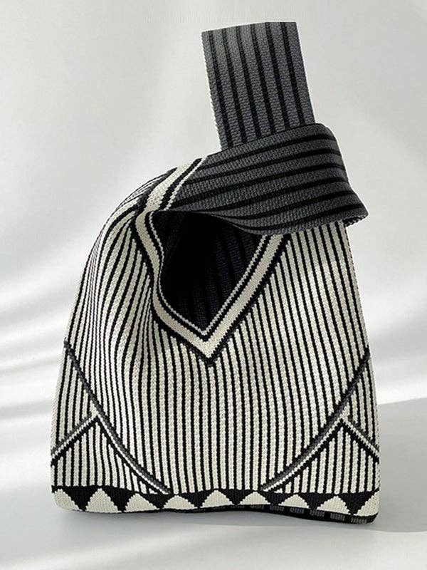 Stripe Woven Bag