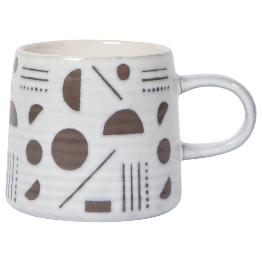 Danica Studio Domino Imprint Stoneware Mugs 12 oz